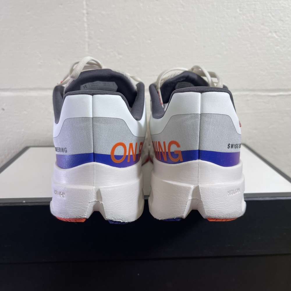 On Cloud Cloudsurfer Next White Flame Running Shoes Sneakers Lace up Women's 10 - Picture 6 of 11